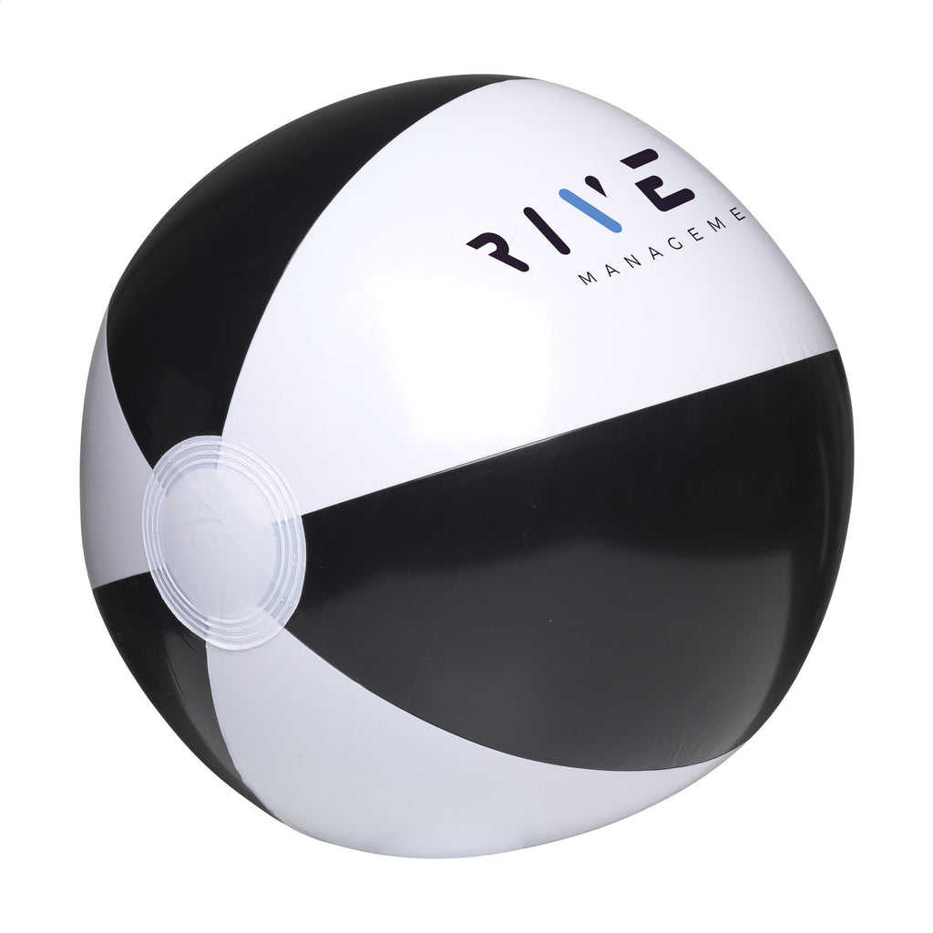 BeachBall Ø 27 cm - Weiß/Schwarz - Produktbild der Firmengeschenke Kollektion
