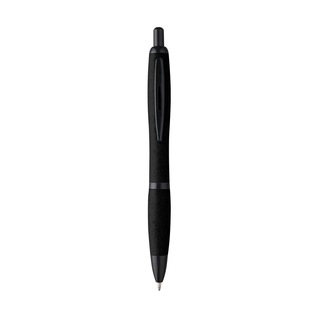 Athos Wheat-Cycled Pen Kugelschreiber aus Weizenstroh - Schwarz - Produktbild der Werbestifte Kollektion