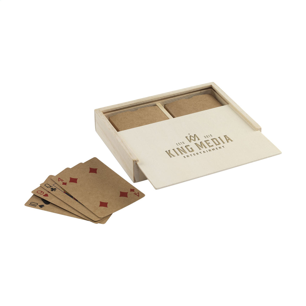 Recycled Playing Cards Double Spielkarten - Holz - Produktbild der Spielwaren und Spiele Kollektion
