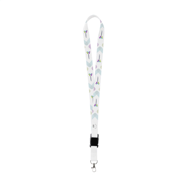 20 mm recyceltes Lanyard mit Steckschnalle inkl. Druck - Bandfarbe frei wählbar 20 mm recyceltes Lanyard mit Steckschnalle inkl. Druck - Bandfarbe frei wählbar
