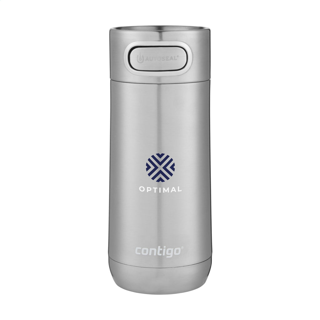 Contigo® Luxe AUTOSEAL® 360 ml Thermobecher - Silber - Produktbild der Thermobecher mit Logo bedrucken | ab 4,99€ Kollektion