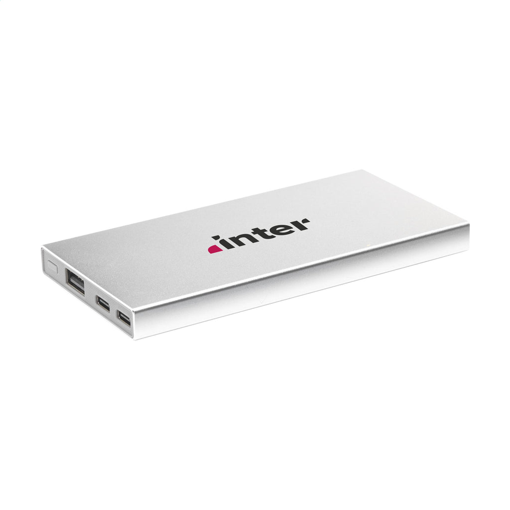 Tecco GRS Recycled Alu Powerbank 5000 Ladegerät - Silber - Produktbild der Powerbanks Kollektion