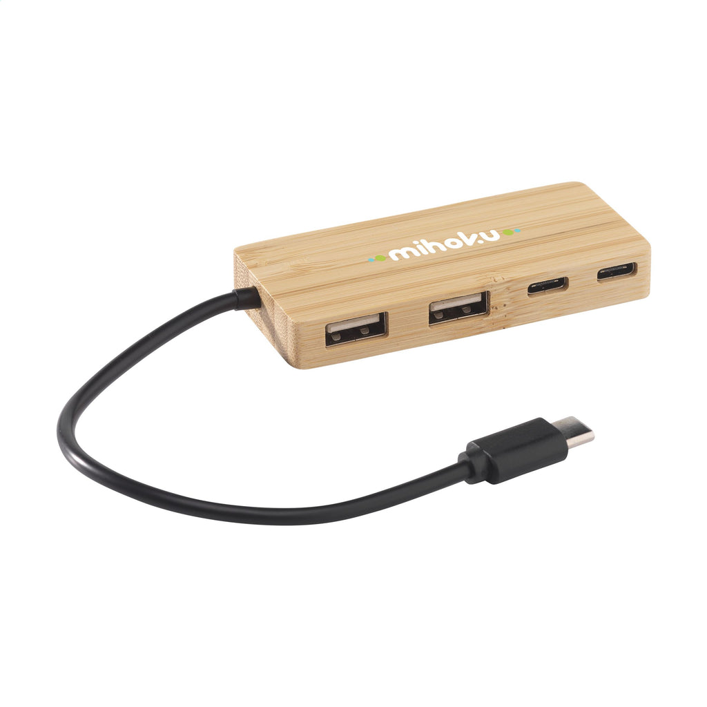 Fyra Bamboo Hub - Holz - Produktbild der Kabel- und Ladegeräte Kollektion