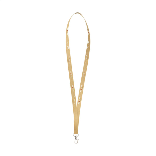 Lanyard Paper 1,5 cm Schlüsselband - Natur Lanyard Paper 1,5 cm Schlüsselband - Natur