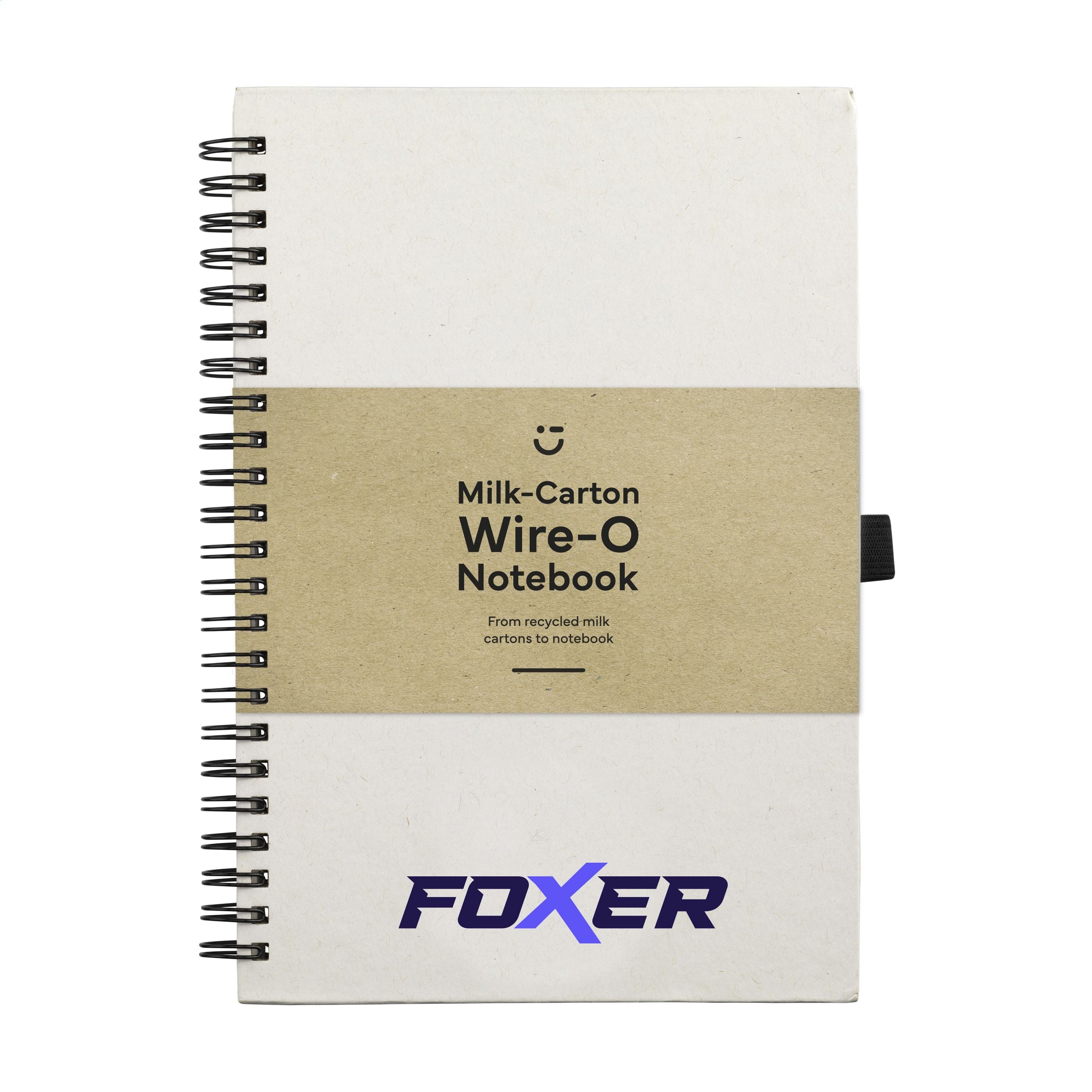 Milk-Carton Wire-O Notebook A5 Notizbuch - Beige - Galerieansicht 1