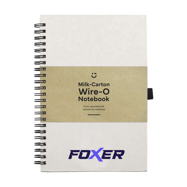 Milk-Carton Wire-O Notebook A5 Notizbuch - Beige Milk-Carton Wire-O Notebook A5 Notizbuch - Beige