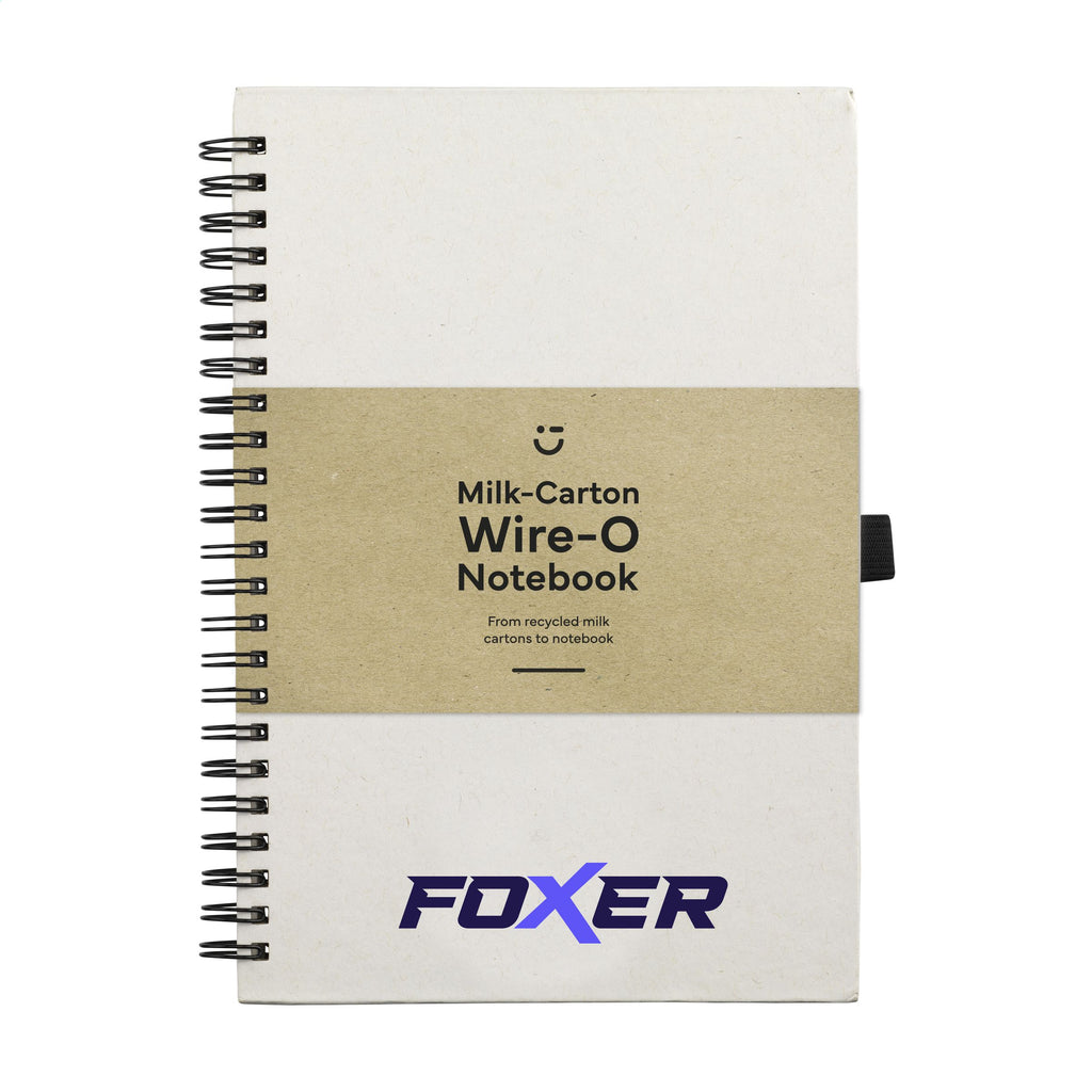 Milk-Carton Wire-O Notebook A5 Notizbuch - Beige - Produktbild der Notizblöcke Kollektion