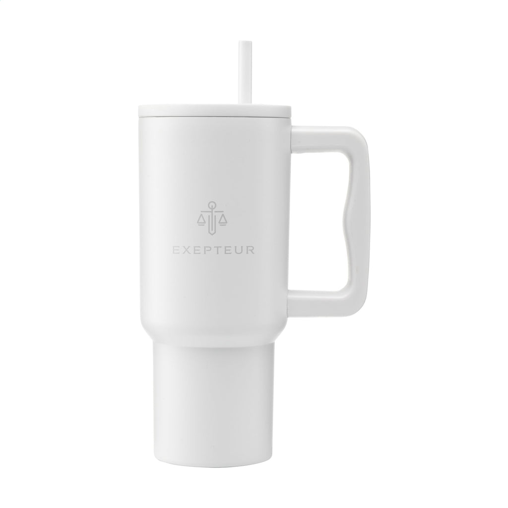 Rhino RCS Recycled Steel Cup 900 ml - Weiß - Produktbild der Kaffeebecher Kollektion