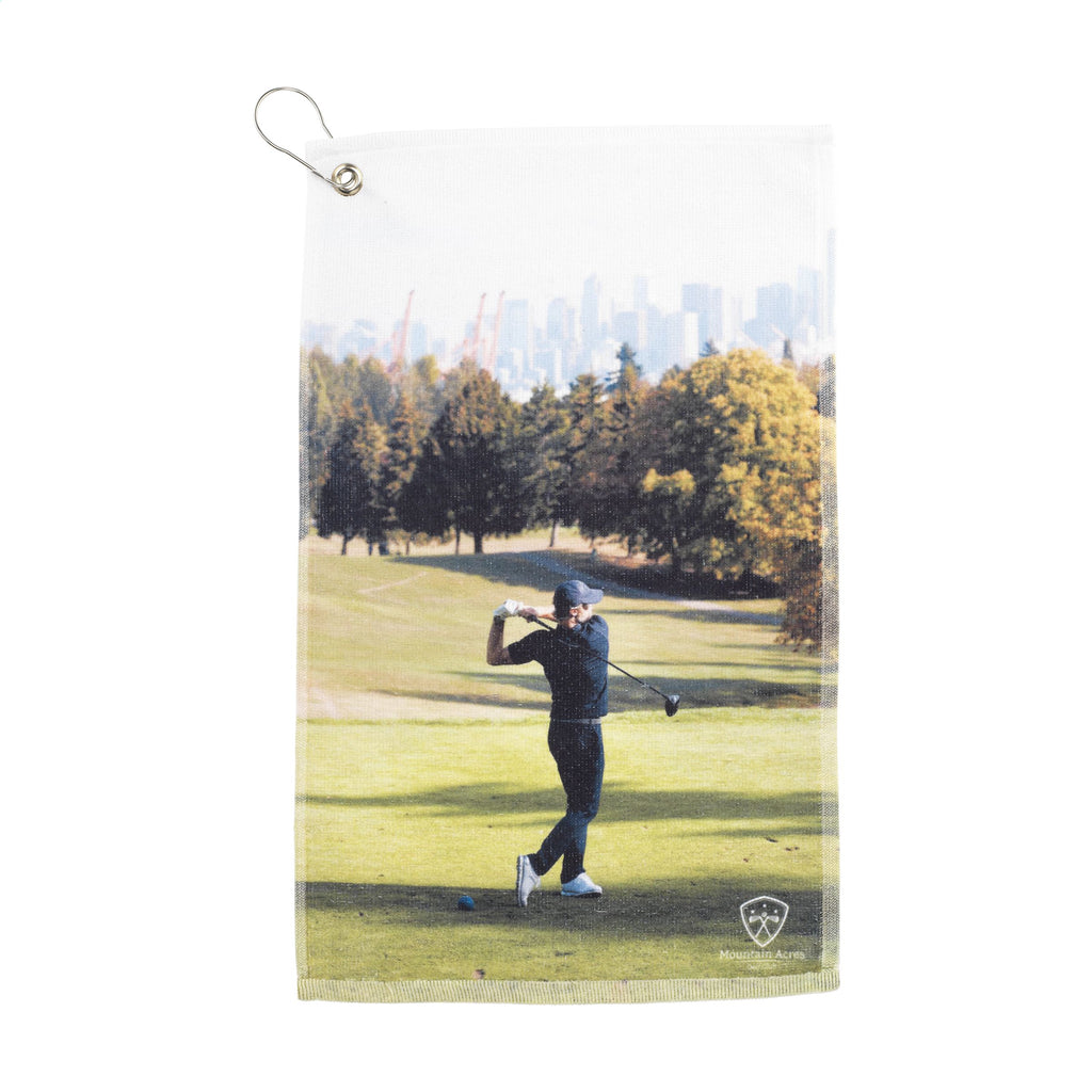 GolfTowel 400 g/m² 30x50 Golfhandtuch - Full Colour Aufdruck - Produktbild der Badtextilien Kollektion