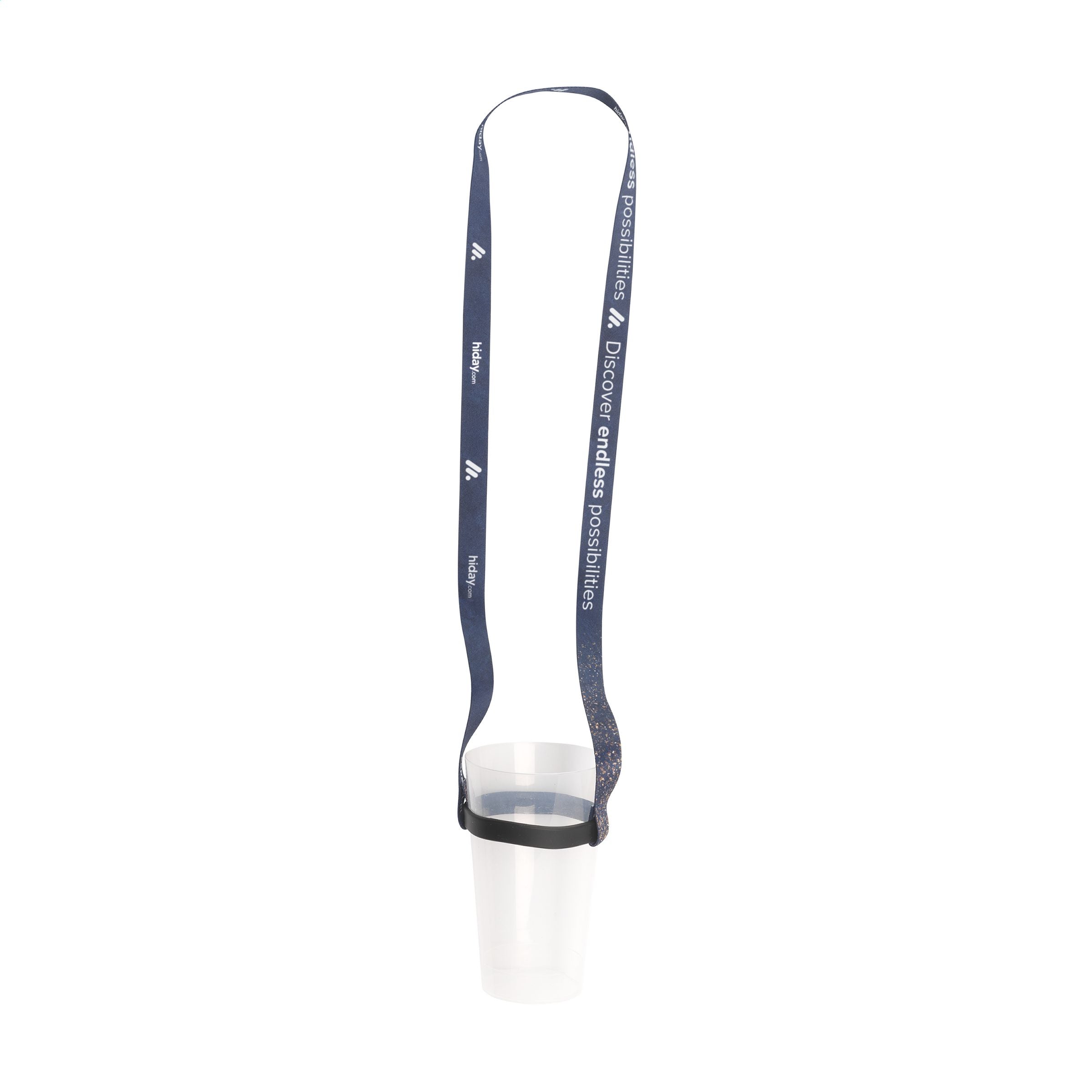 Lanyard Sublimation RPET 1,5 cm mit Getränkehalter - Multicolour - Galerieansicht 1