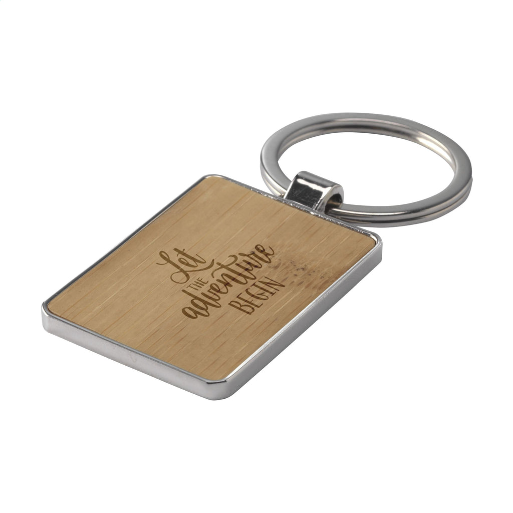 Bamboo Key Rectangle Schlüsselanhänger - Bambus - Produktbild der Schlüsselanhänger Kollektion