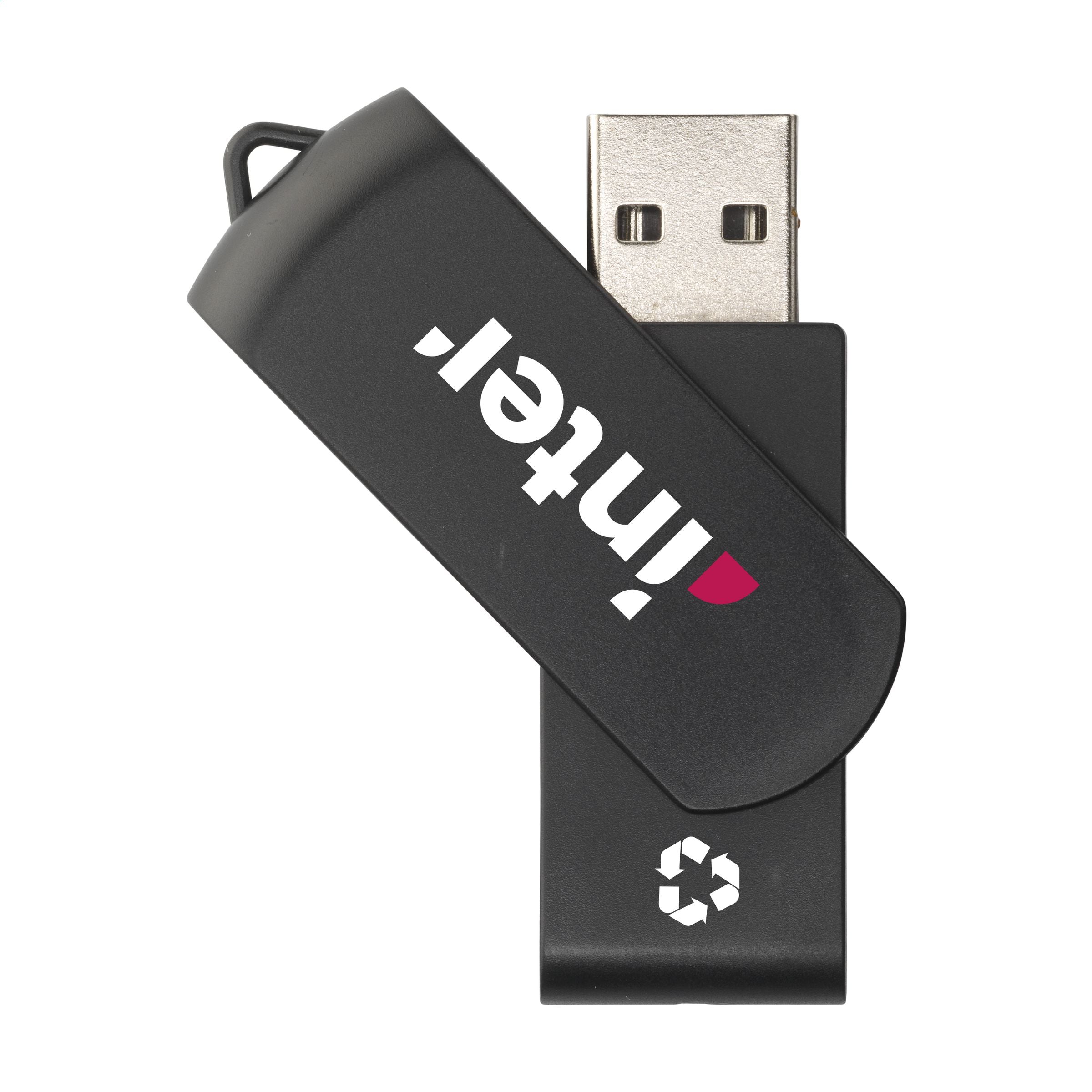 USB Twist Recycle 16 GB - Schwarz - Galerieansicht 2