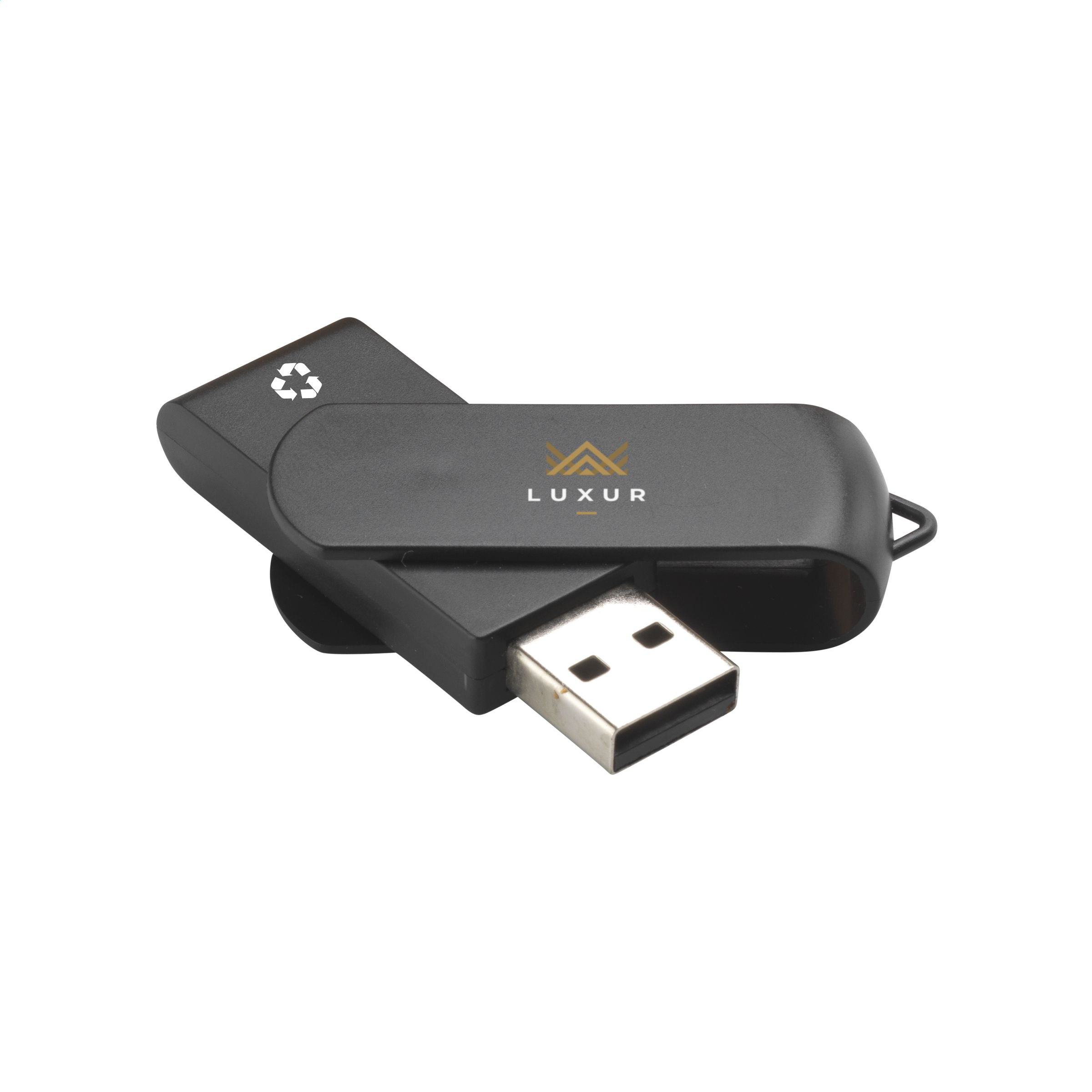 USB Twist Recycle 16 GB - Schwarz - Galerieansicht 3