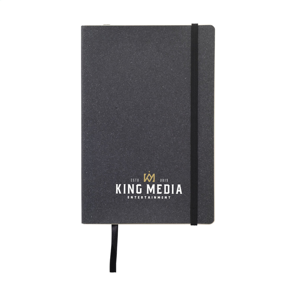 Monti Recycled Leather Notebook A5 Notizbuch - Schwarz - Produktbild der Notizblöcke Kollektion
