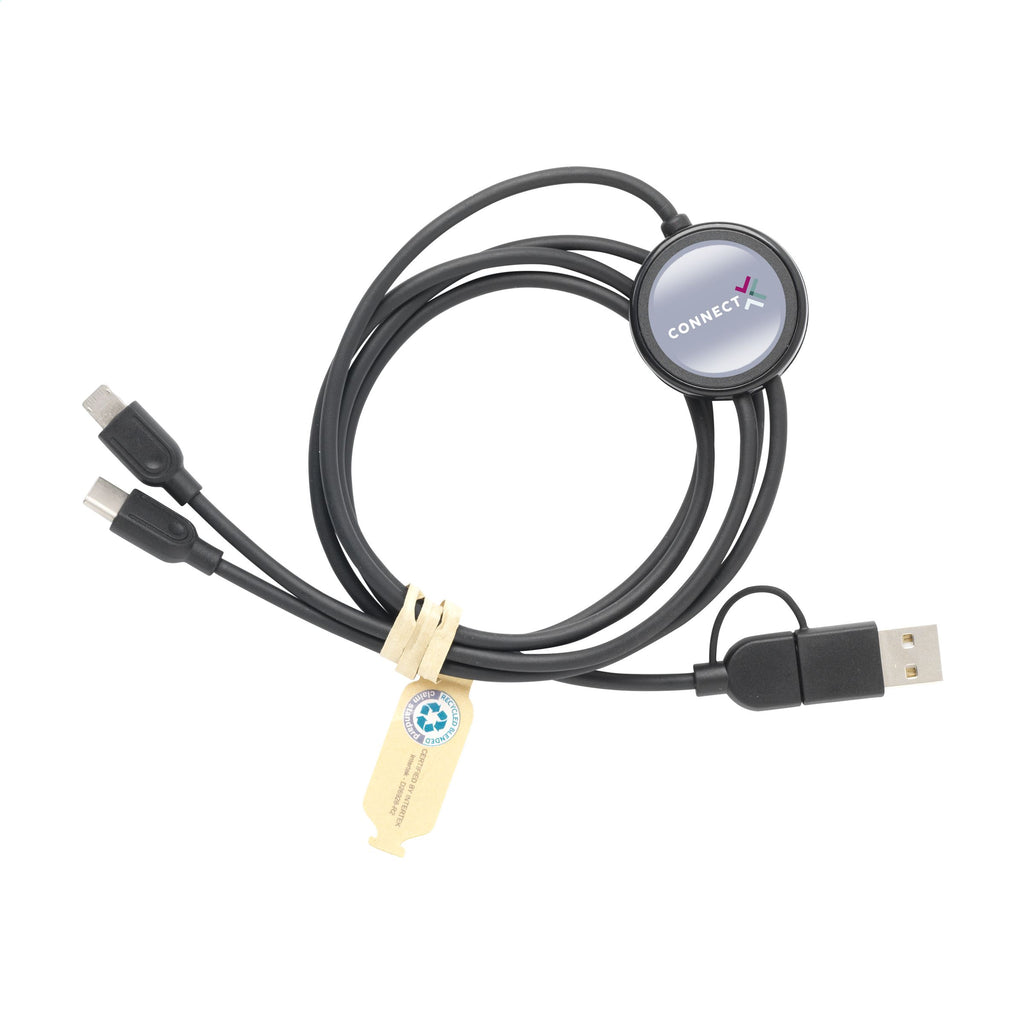 Charging Cable RCS Recycled ABS-TPE Ladekabel - Schwarz - Produktbild der Kabel- und Ladegeräte Kollektion