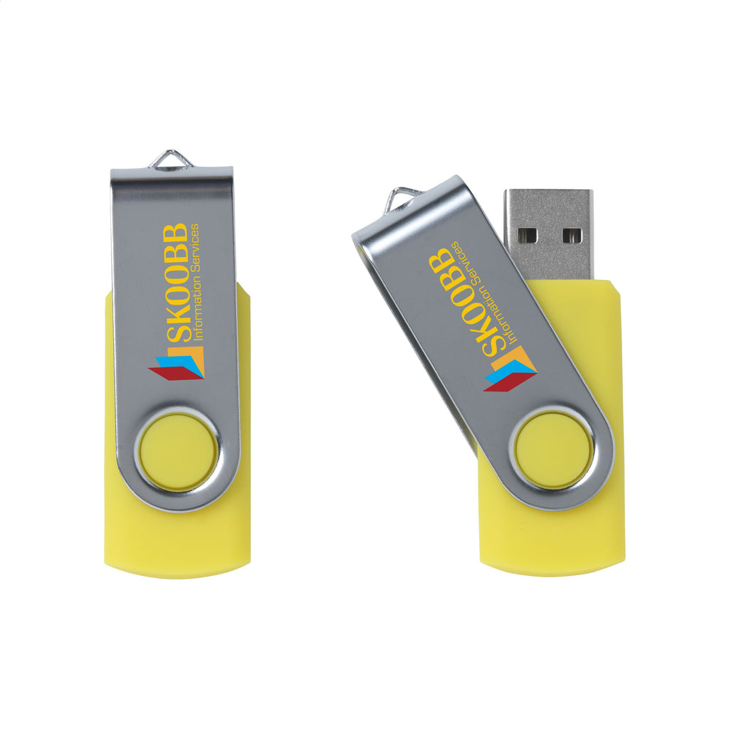 USB Stick Twist - Gelb - Produktbild der Technologie Geräte Kollektion