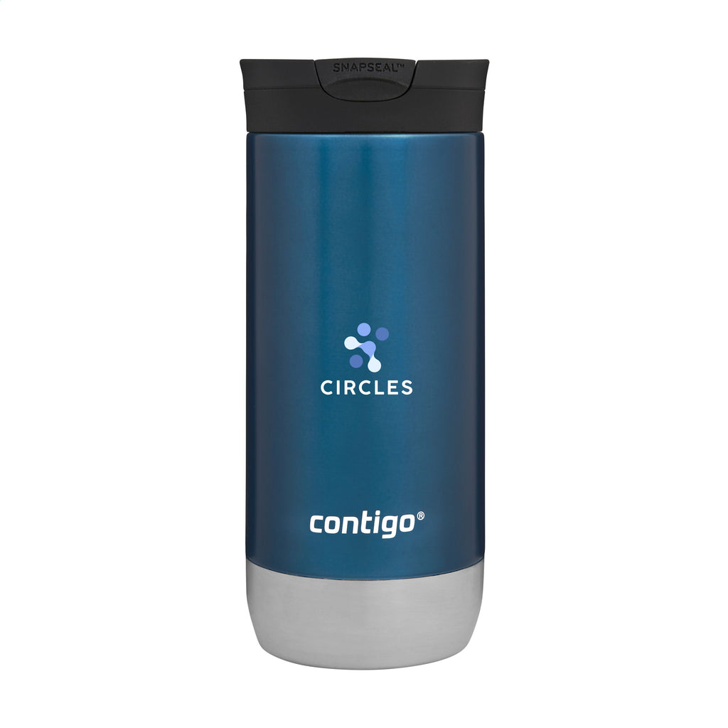 Contigo® Huron 2.0 470 ml Thermobecher - Blau - Produktbild der Thermobecher mit Logo bedrucken | ab 4,99€ Kollektion