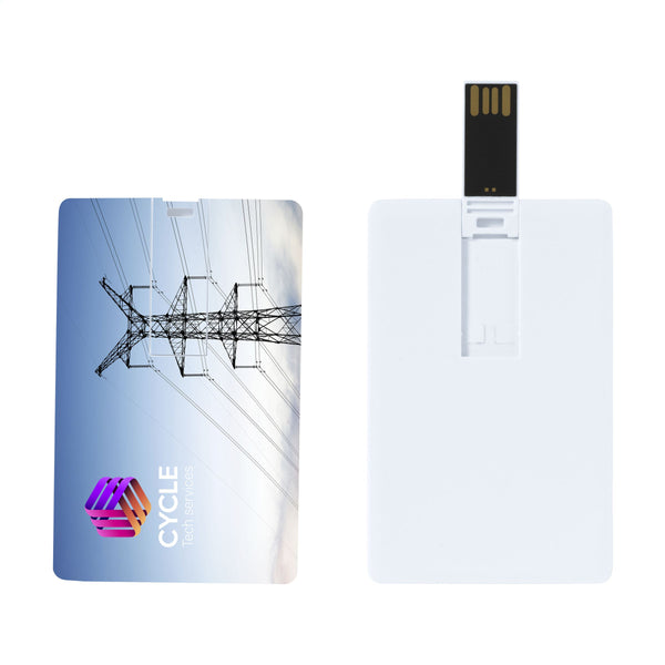 CredCard USB aus Vorrat 8 GB - Weiß CredCard USB aus Vorrat 8 GB - Weiß