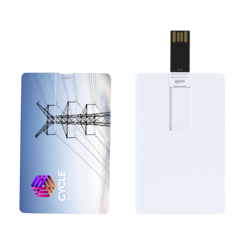 CredCard USB aus Vorrat 8 GB - Weiß - Produktbild der Technologie Geräte Kollektion