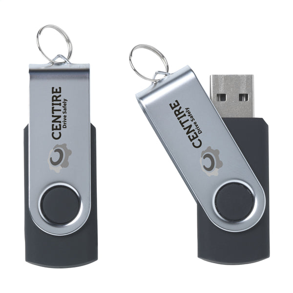 USB Stick Twist aus Vorrat 16 GB - Schwarz USB Stick Twist aus Vorrat 16 GB - Schwarz