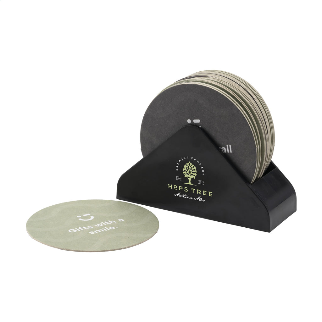 Recycled Holder Beer Coasters Bierdeckelhalter - Schwarz - Produktbild der Flaschenöffner Kollektion