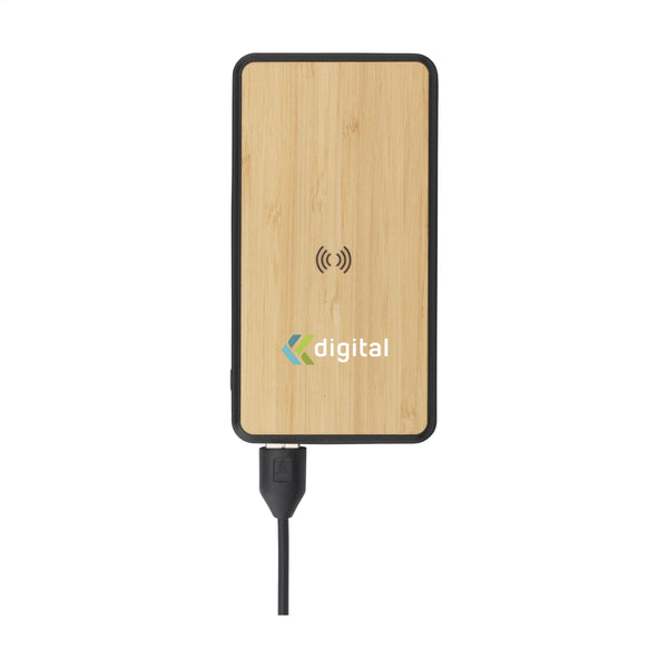 Boru Bamboo RCS Recycled ABS Powerbank Wireless Charger - Schwarz Boru Bamboo RCS Recycled ABS Powerbank Wireless Charger - Schwarz