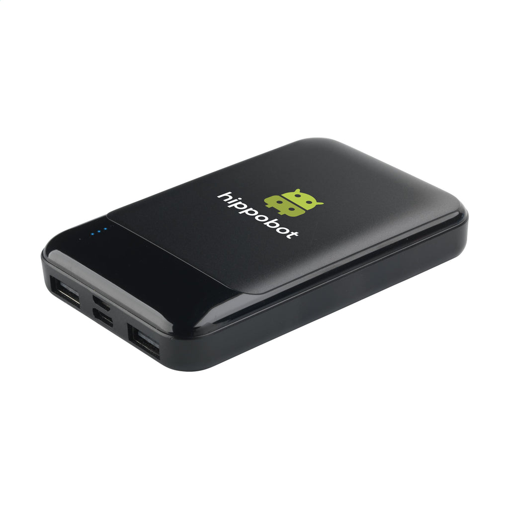 Compact 5000 RCS Recycled ABS Powerbank - Schwarz - Produktbild der Powerbanks Kollektion