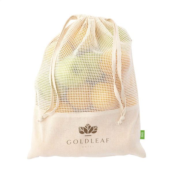 1.5 l Natura Organic GOTS Mesh Bag (120 g/m²) Obstbeutel - Natur 1.5 l Natura Organic GOTS Mesh Bag (120 g/m²) Obstbeutel - Natur
