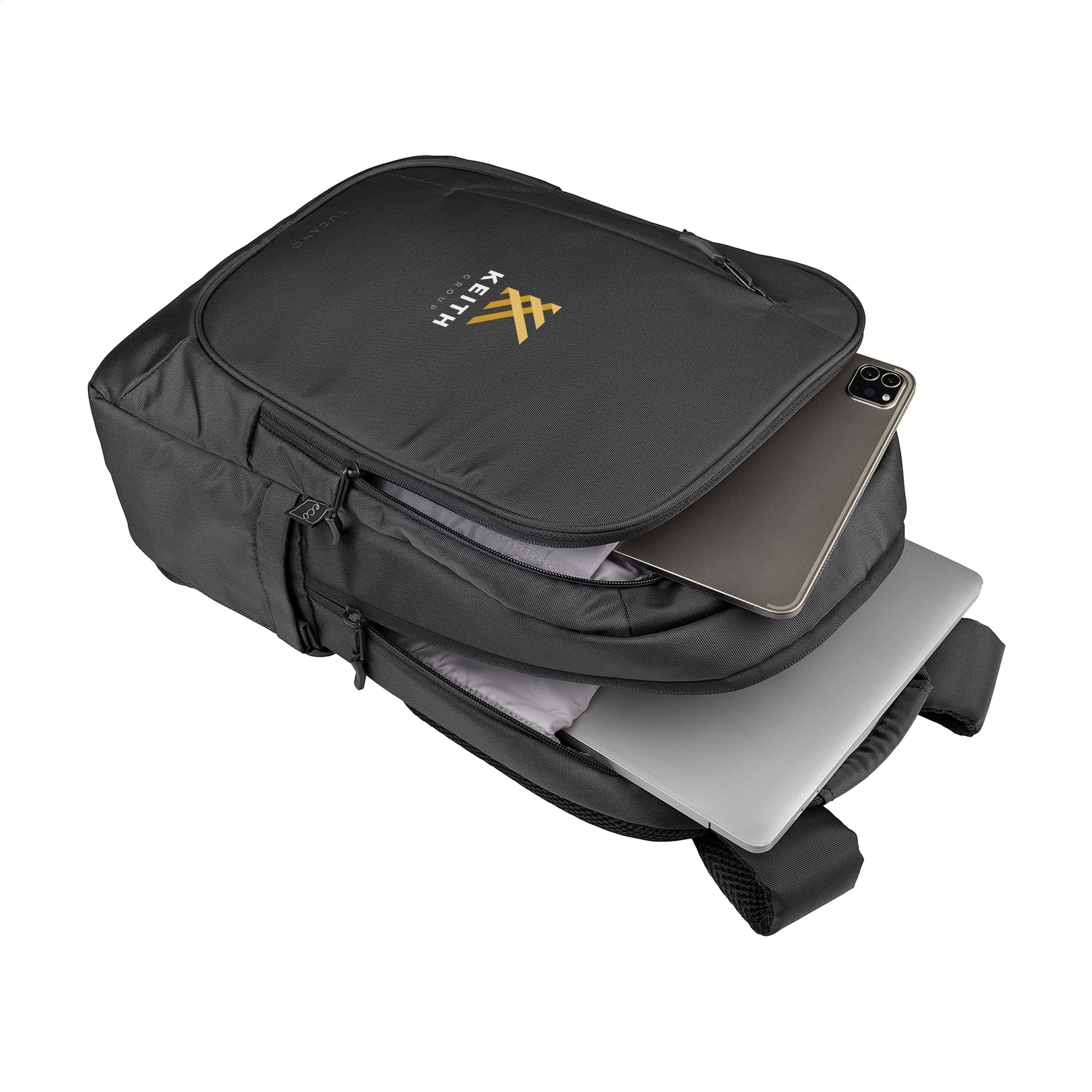 20 l Tucano Bizip Backpack 15,6 inch Rucksack - Schwarz - Galerieansicht 6