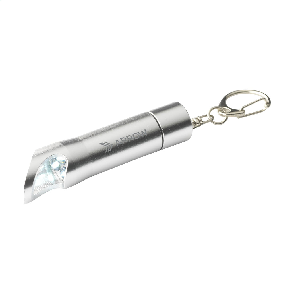 OpenLED Lampe/Öffner - Silber - Produktbild der Schlüsselanhänger Kollektion