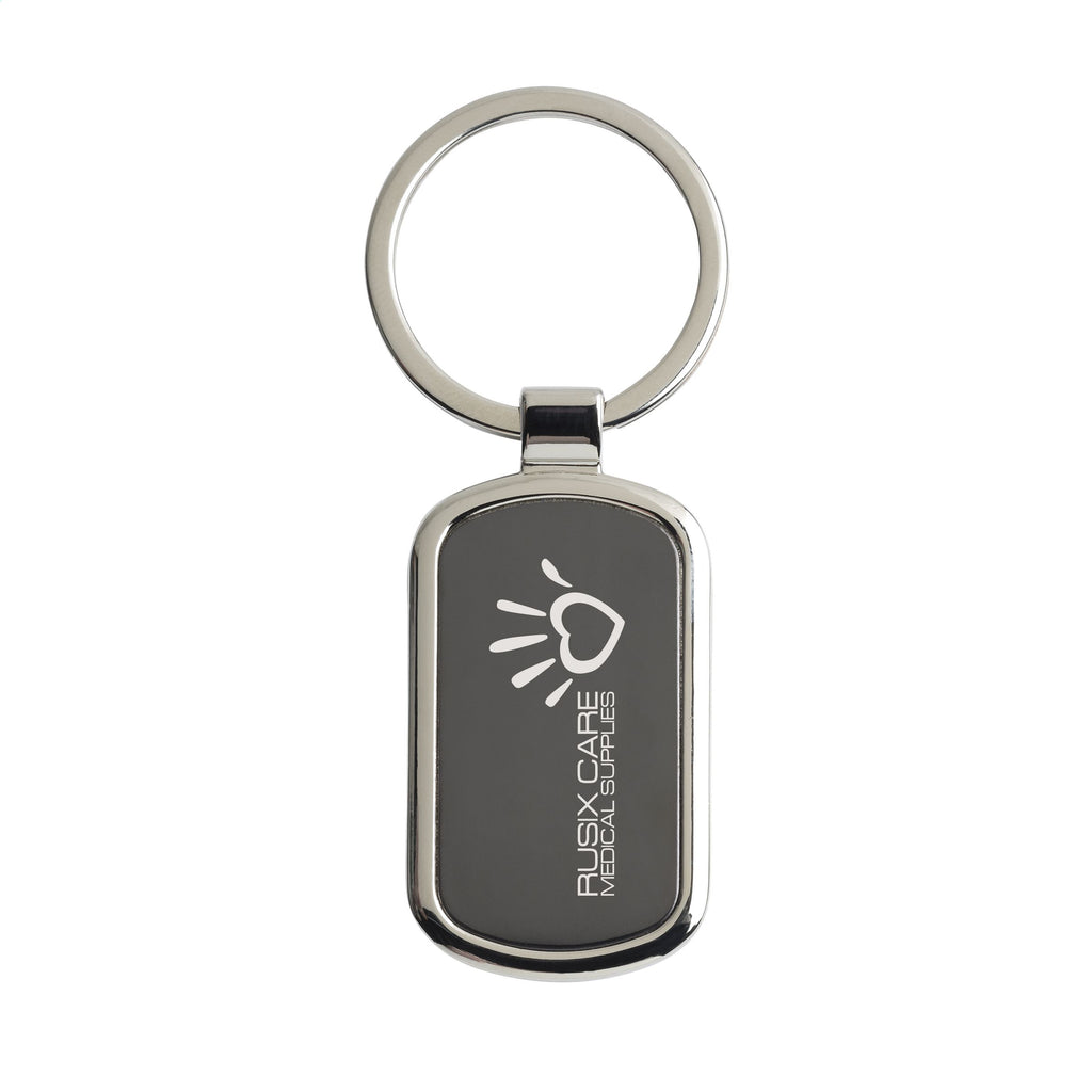 KeyTag Anhänger, eckig - Schwarz - Produktbild der Schlüsselanhänger Kollektion