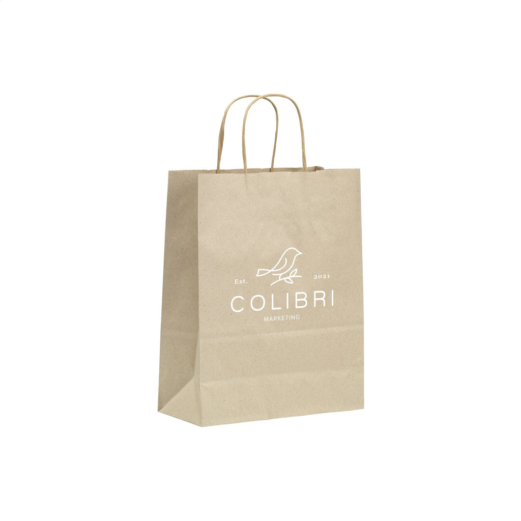 Leaf It Bag aus recyceltem Graspapier (90 g/m²) S - Braun - Produktbild der Einfache Taschen Kollektion