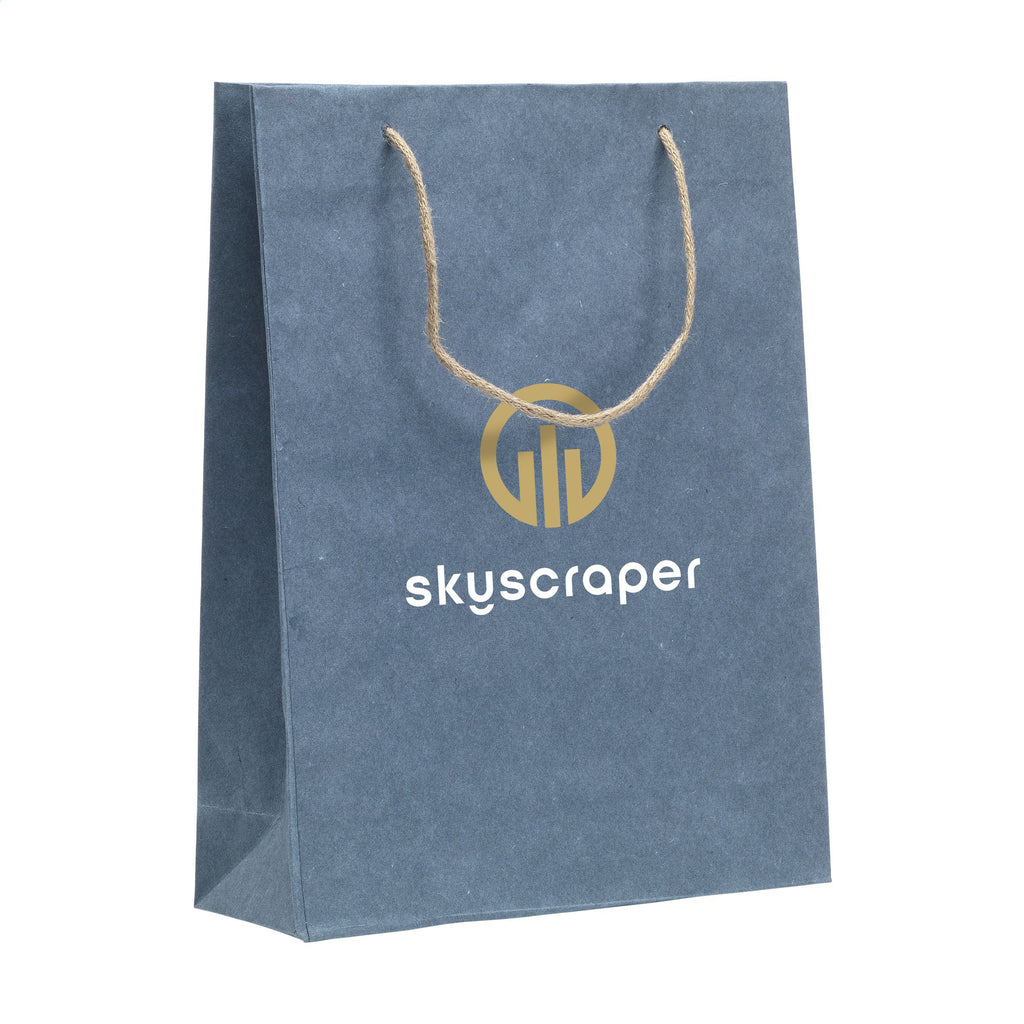 Leaf It Bag recycelt mit Jeansfasern (180 g/m²) L - Dunkelblau - Produktbild der Einfache Taschen Kollektion