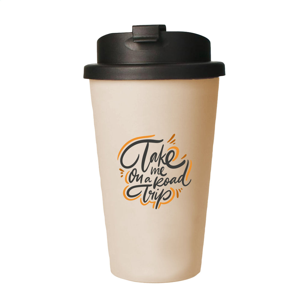 Eco Coffee Mug Premium Deluxe 350 ml Kaffeebecher - Beige - Produktbild der Messen & Events Kollektion