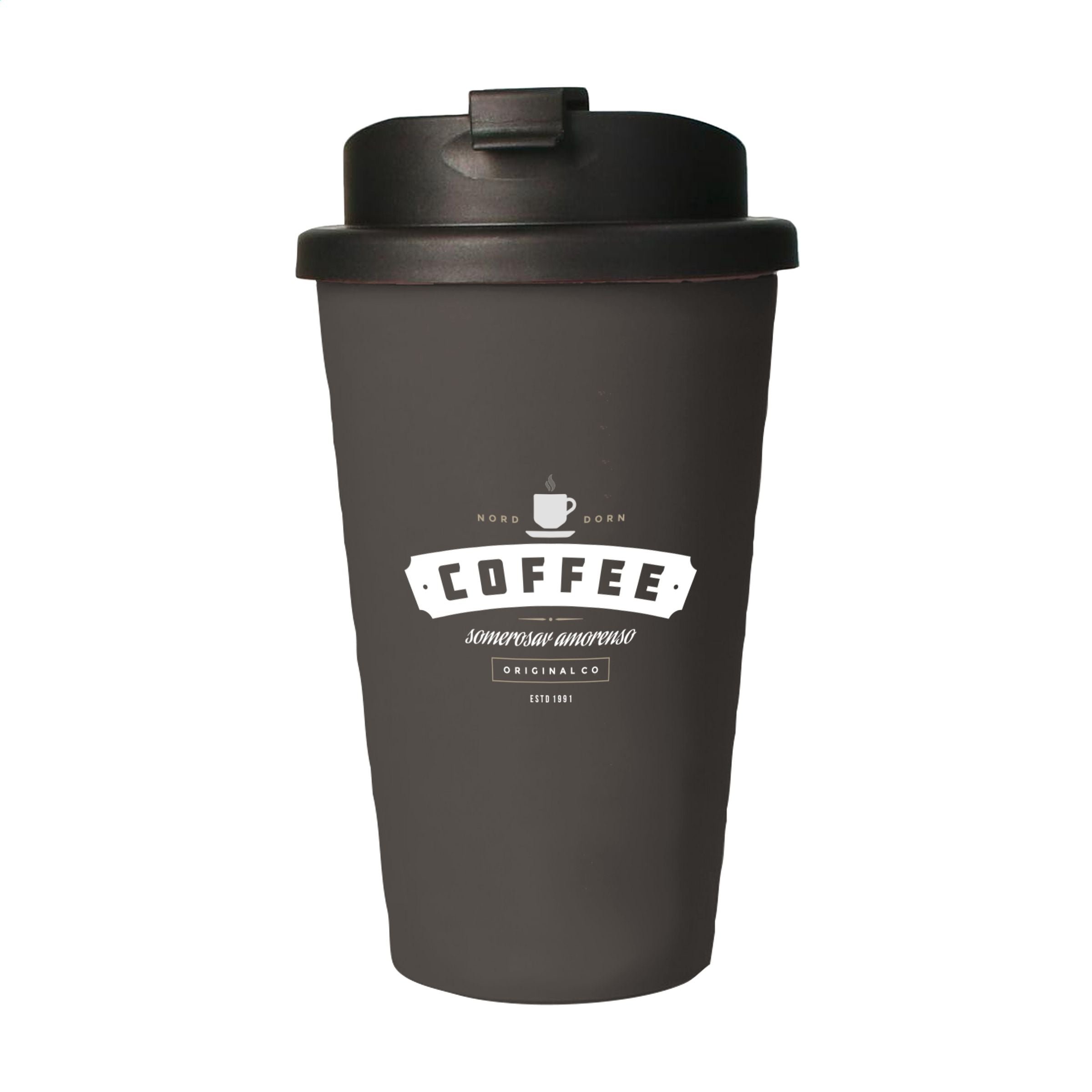 Eco Coffee Mug Premium Deluxe 350 ml Kaffeebecher - Anthrazit - Galerieansicht 1
