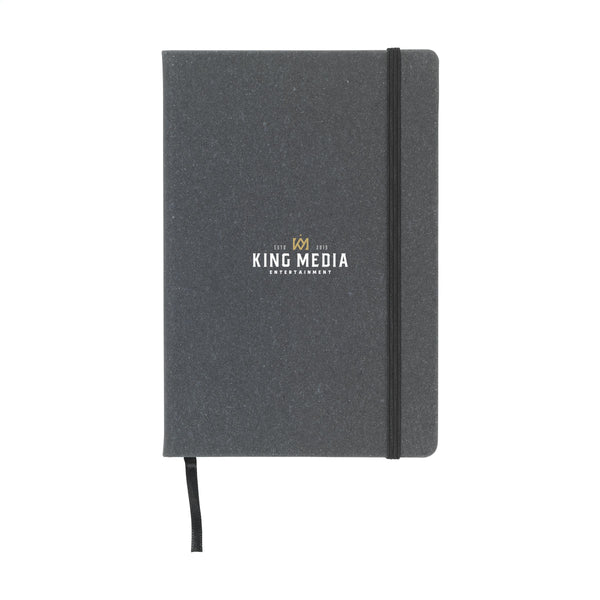 Montana Recycled Leather Notebook A5 - Schwarz Montana Recycled Leather Notebook A5 - Schwarz