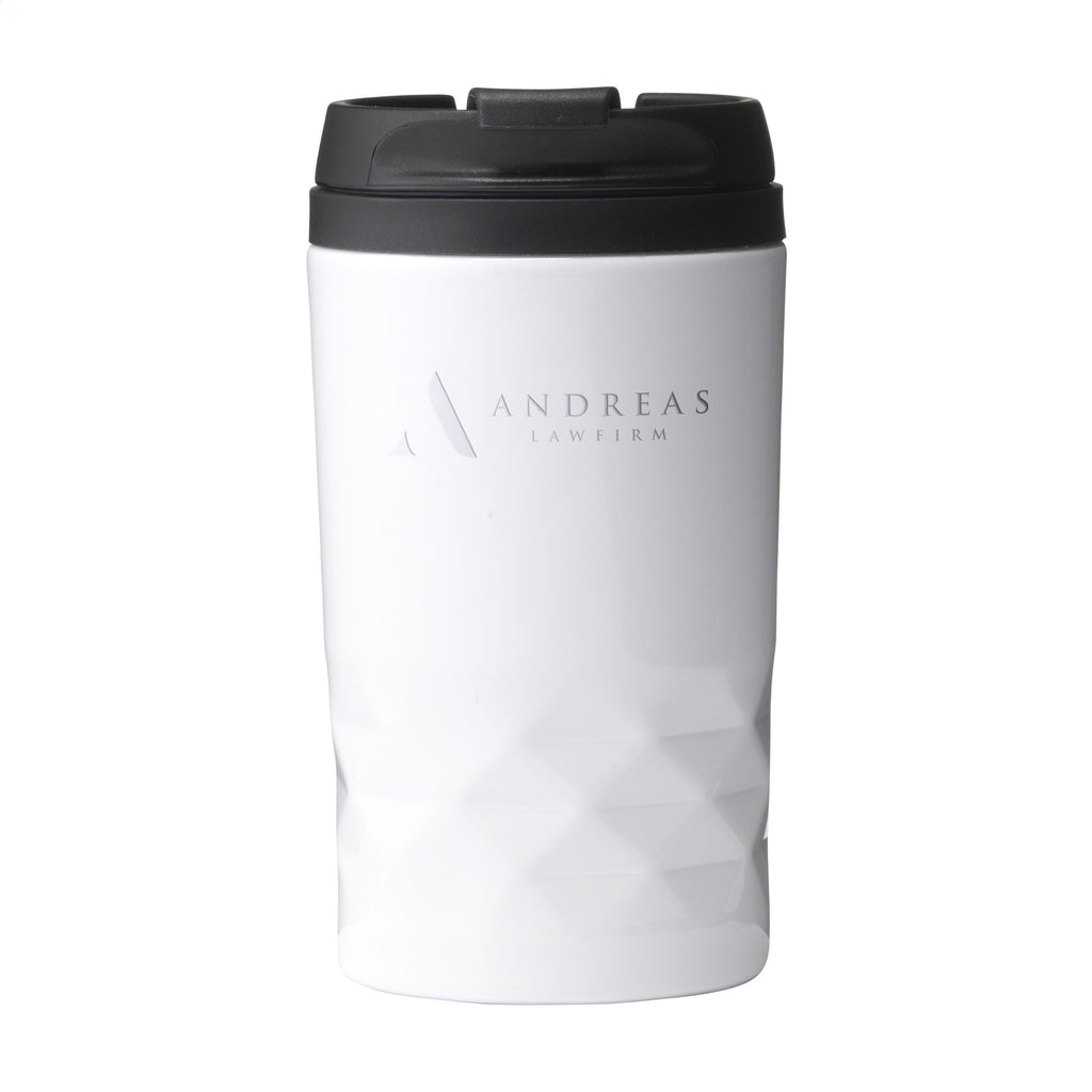Graphic Mini Mug RCS Recycled Steel 250 ml Thermobecher - Weiß - Produktbild der Thermobecher mit Logo bedrucken | ab 4,99€ Kollektion