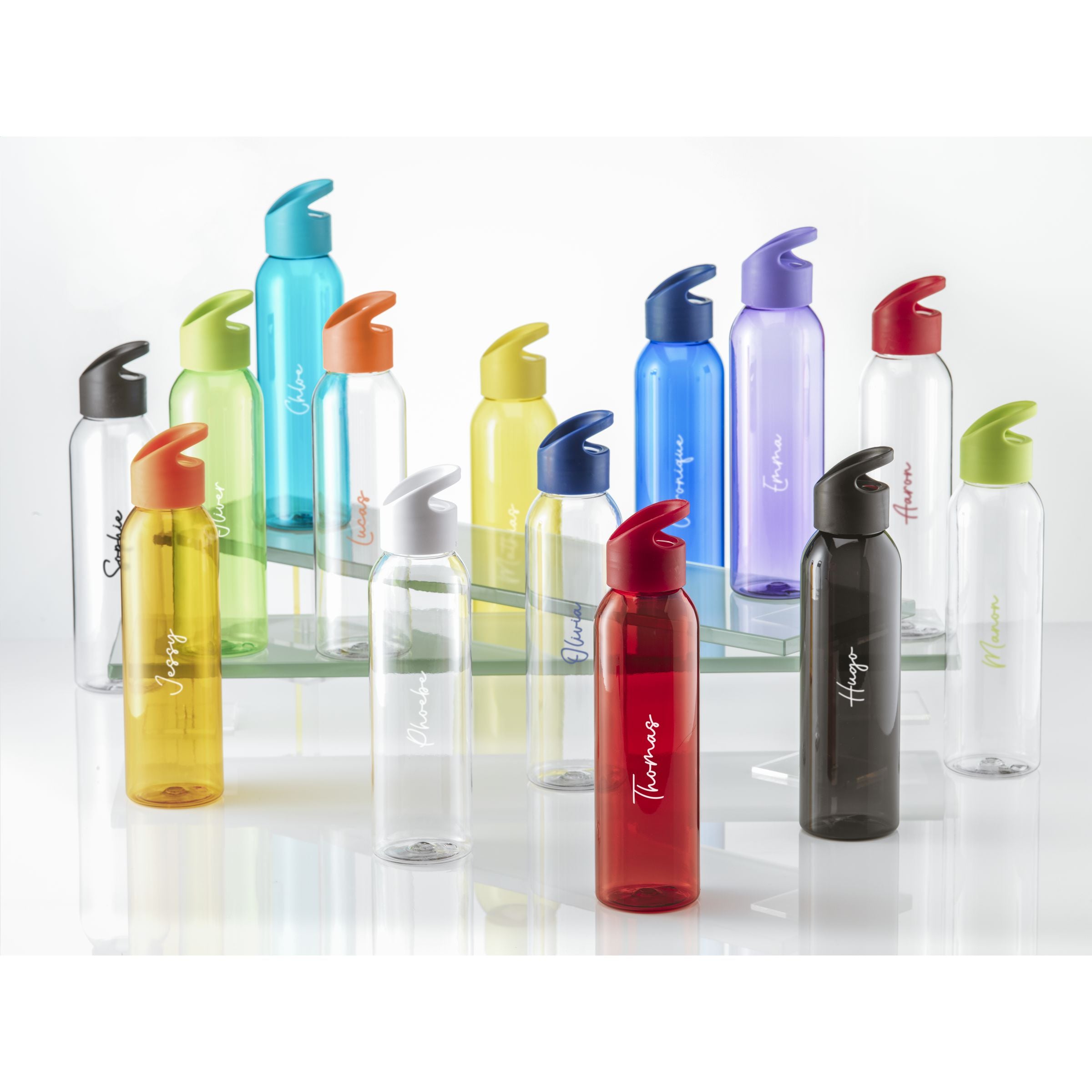 Sirius 650 ml Trinkflasche - Transparent/Orange - Galerieansicht 3
