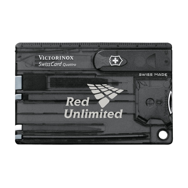 Victorinox Swisscard Quattro - Transparent Schwarz Victorinox Swisscard Quattro - Transparent Schwarz