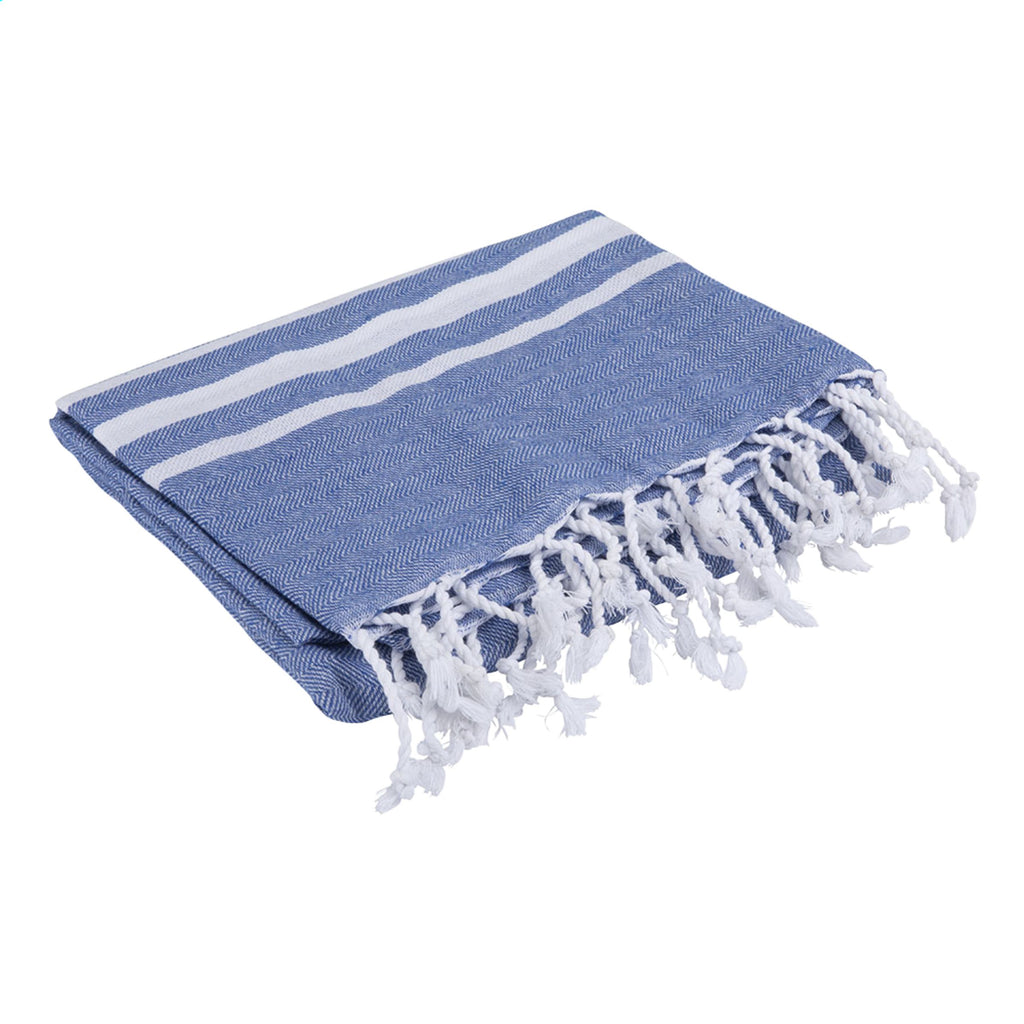 Oxious Hammam Towels - Vibe Luxury stripe Hamam-Tuch - Blau - Produktbild der Badtextilien Kollektion