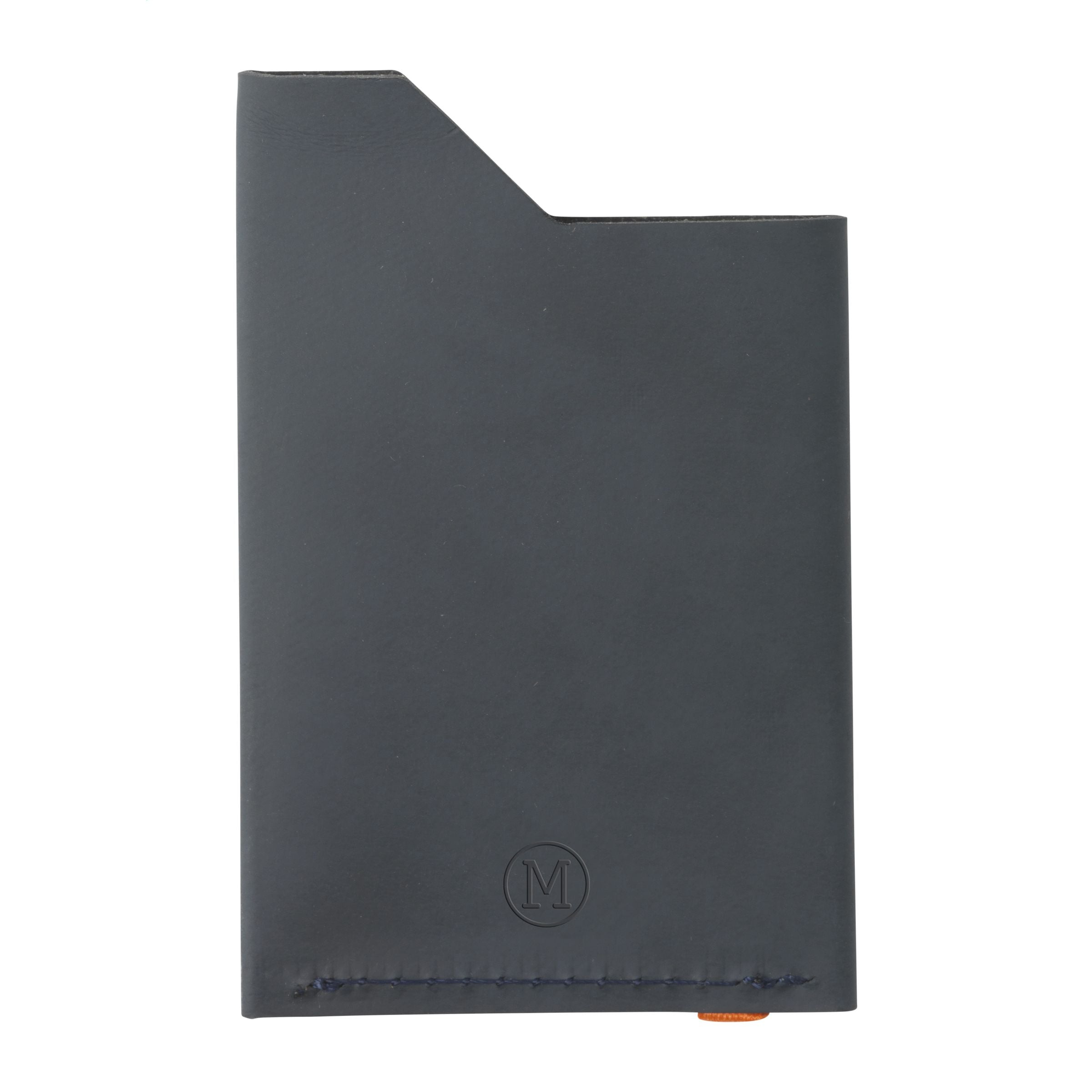 Recycled leather cardholder Kartenhalter - Dunkelblau - Galerieansicht 3