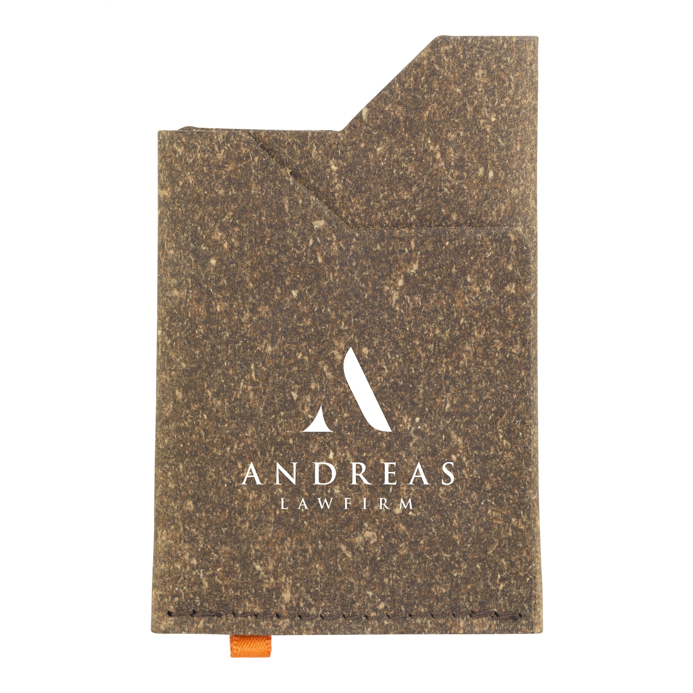 Recycled leather cardholder Kartenhalter - Braun - Galerieansicht 1