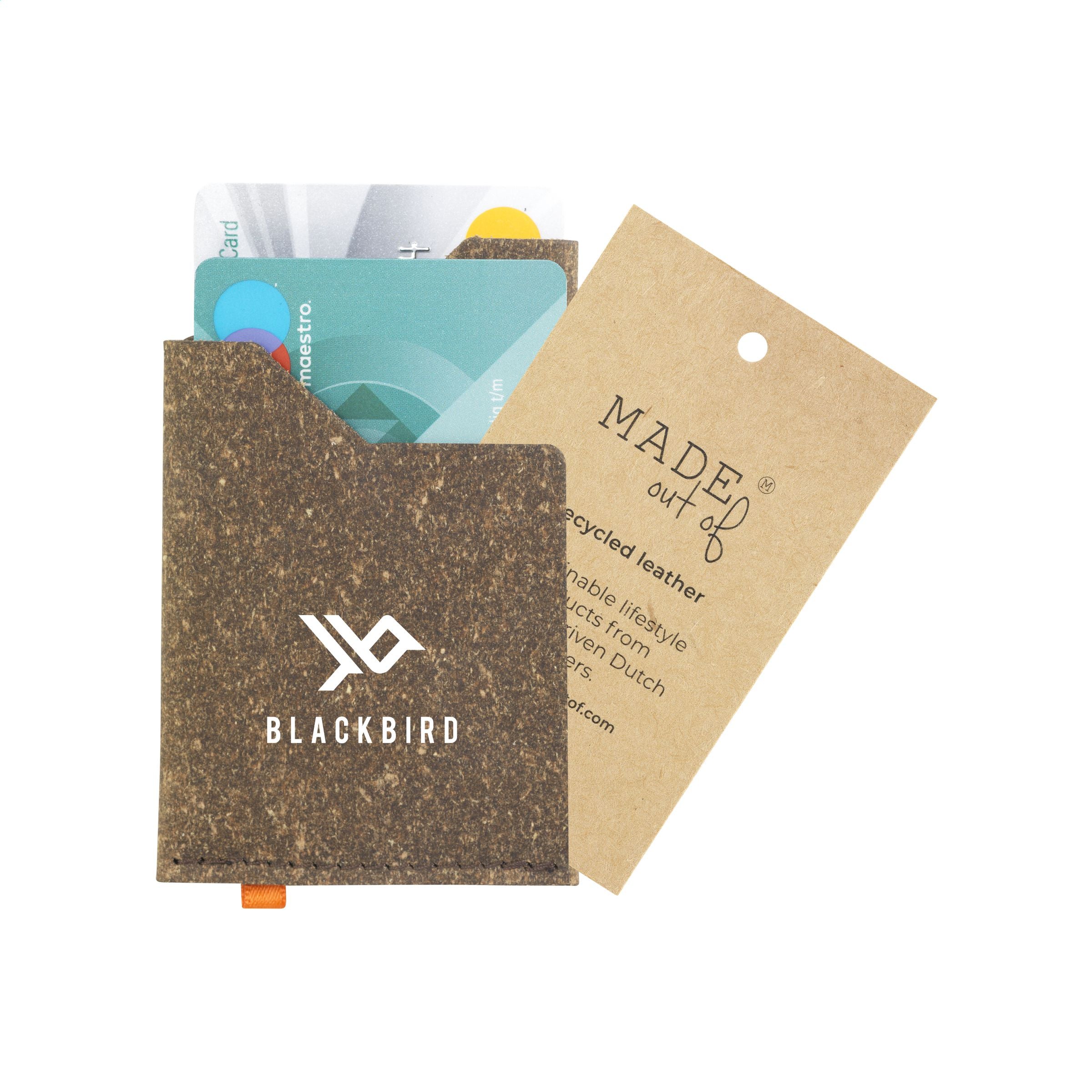 Recycled leather cardholder Kartenhalter - Braun - Galerieansicht 5