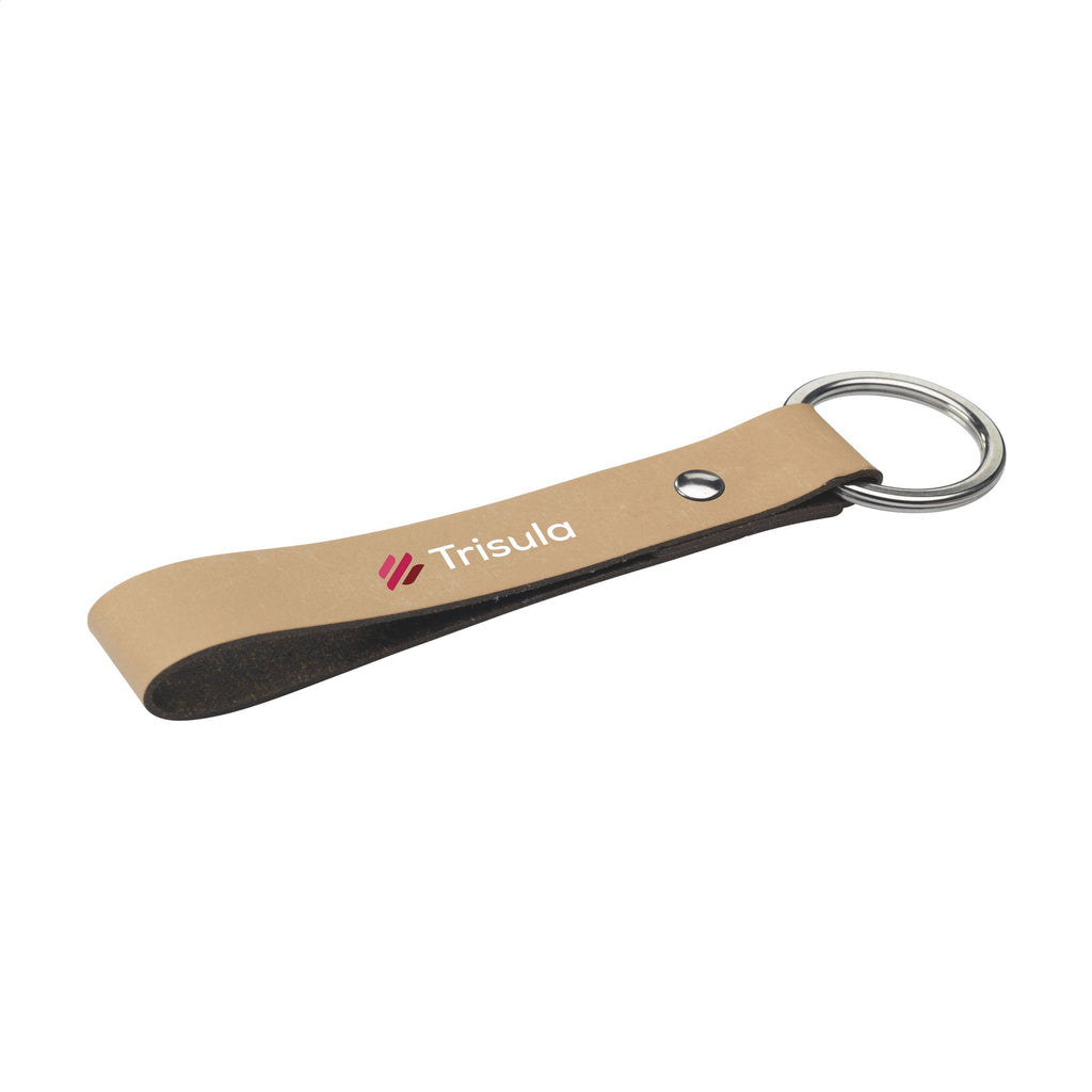 Recycled Leather Keyring Schlüsselanhänger - Taupé - Produktbild der Schlüsselanhänger Kollektion