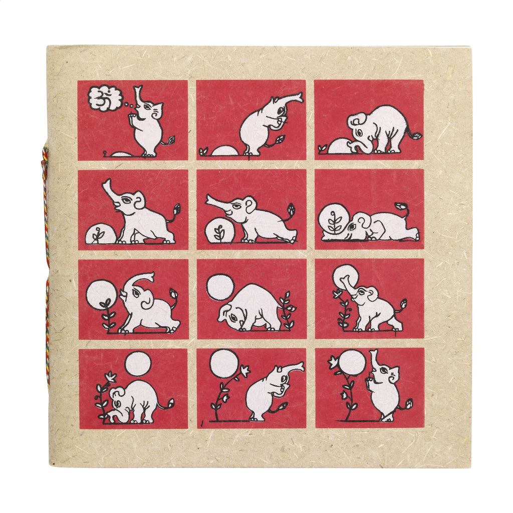 Elephant Poo Notebook Large Notizbuch - Rot - Produktbild der Notizblöcke Kollektion