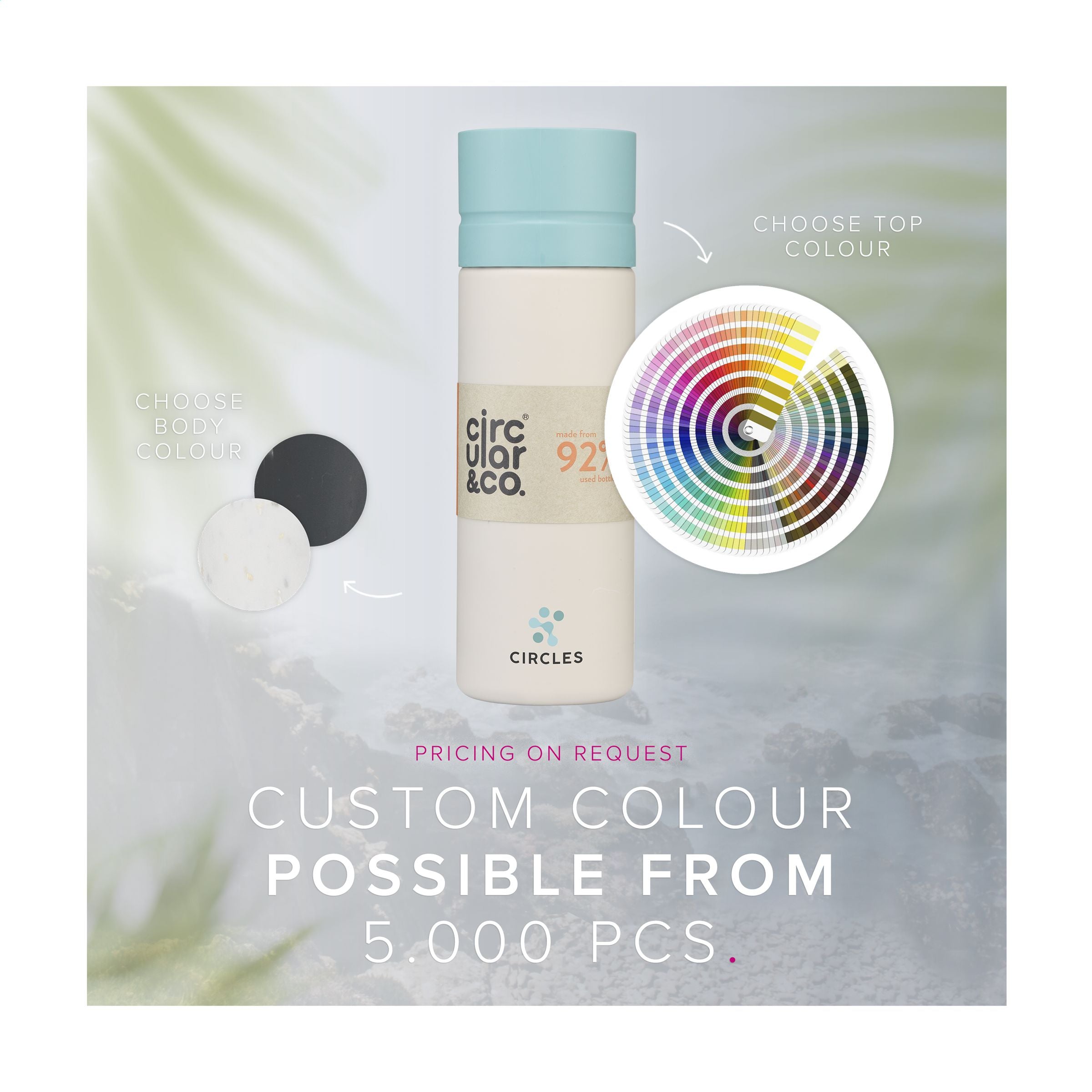 Circular&Co Reusable Bottle 600 ml Wasserflasche - Schwarz/Blau - Galerieansicht 5