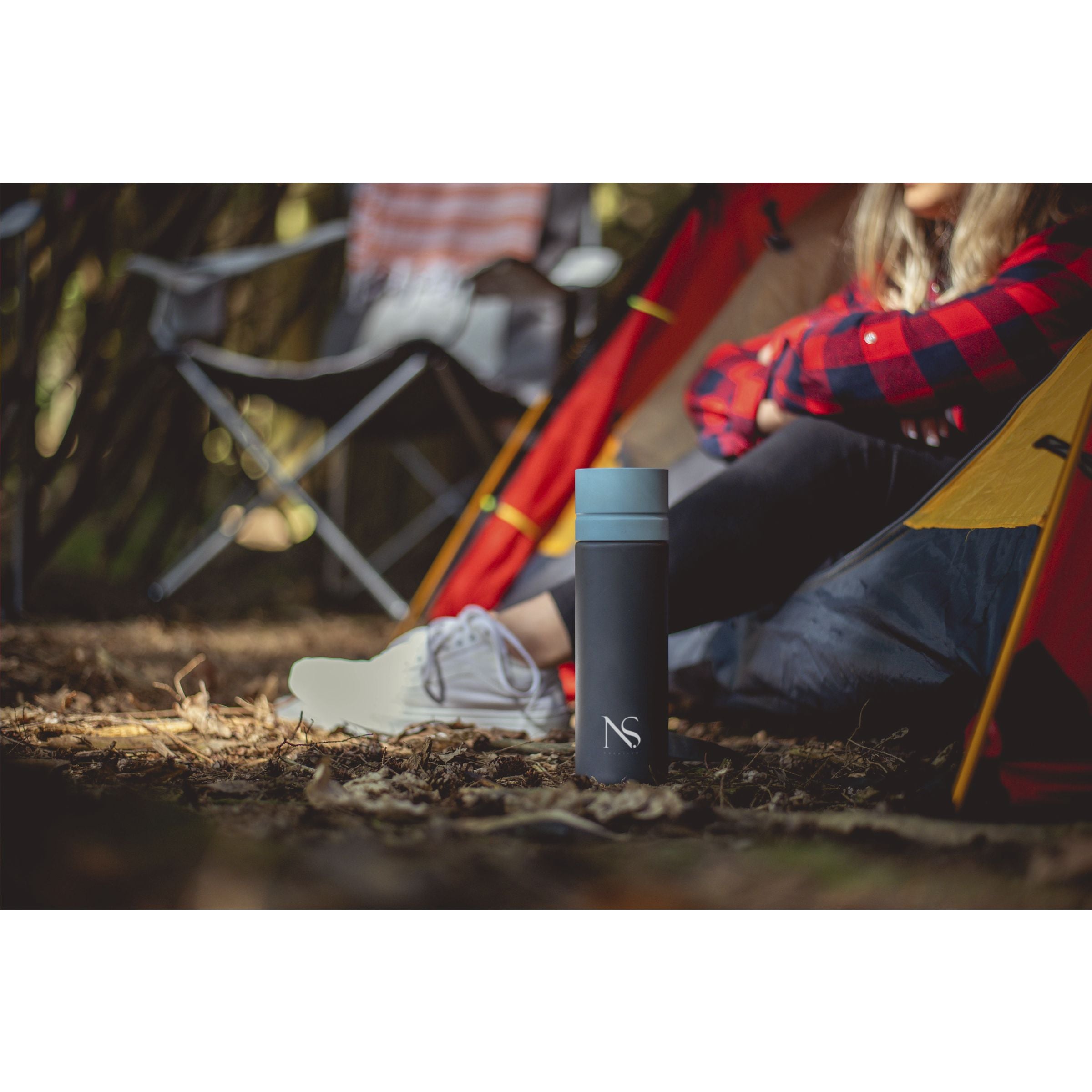 Circular&Co Reusable Bottle 600 ml Wasserflasche - Schwarz/Blau - Galerieansicht 8