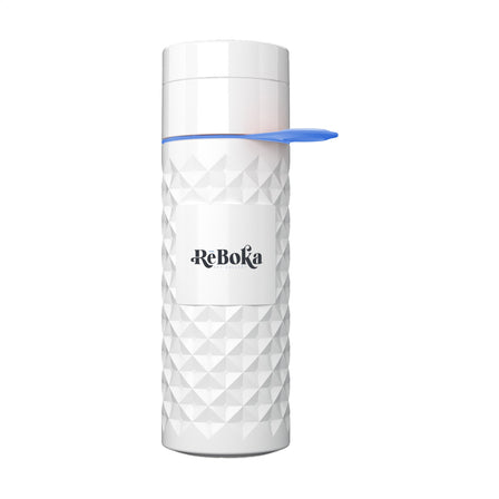 Join The Pipe Nairobi Ring Bottle White 500 ml Flasche - Weiß/Cyan Join The Pipe Nairobi Ring Bottle White 500 ml Flasche - Weiß/Cyan