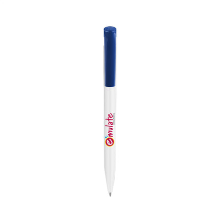 Stilolinea S45 Solid Kugelschreiber - Weiß/Dunkelblau, blauschreibend