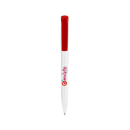 Stilolinea S45 Solid Kugelschreiber - Weiß/Rot, blauschreibend